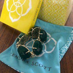 Kendra Scott “Cassie” Stone line bracelet - green